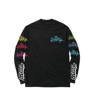 Load image into Gallery viewer, THROWIE LONG SLEEVE TEE: BLACK