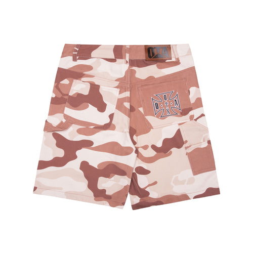 CHOPPA CARPENTER SHORTS: DESERT CAMO