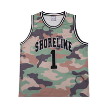 Load image into Gallery viewer, SHORELINE BASKETBALL JERSEY: MILITARY CAMO