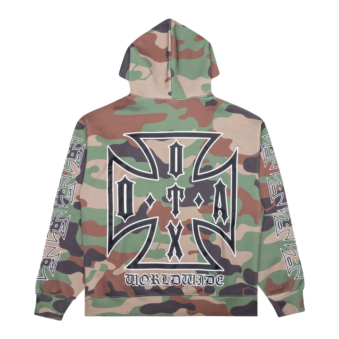 CHOPPA ZIP UP HOODIE: MILITARY CAMO