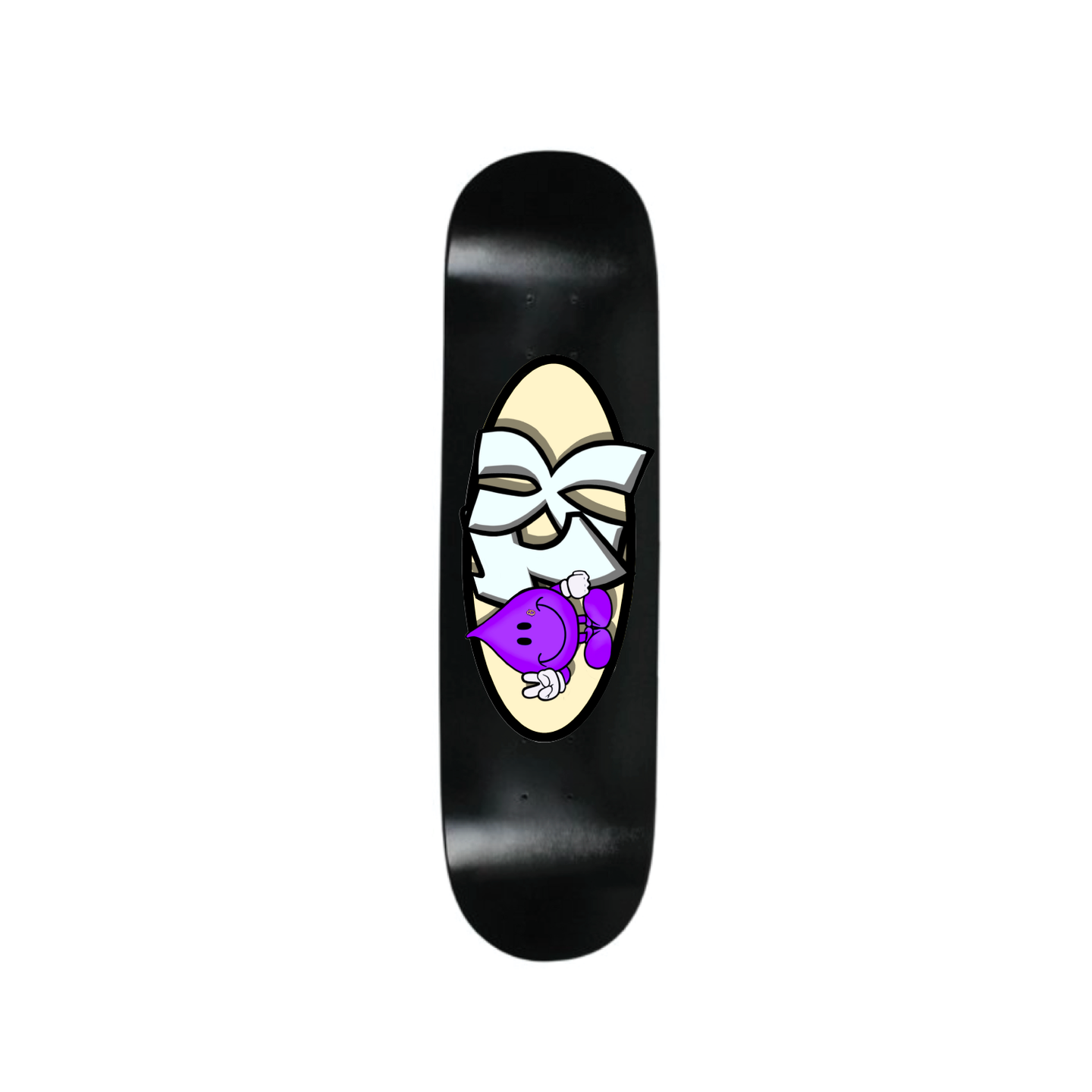 GEEZY INDUSTREETZ SKATEBOARD DECK: BLACK