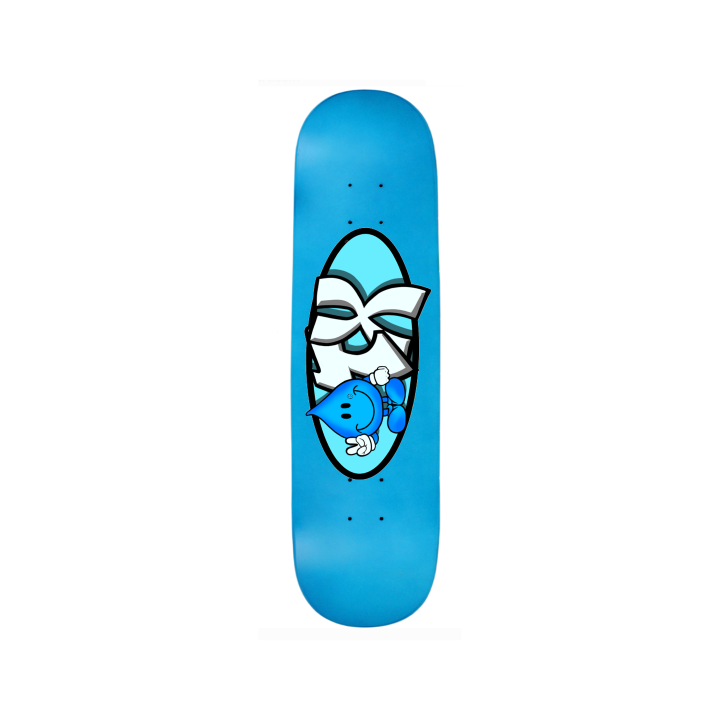 GEEZY INDUSTREETZ SKATEBOARD DECK: BLUE