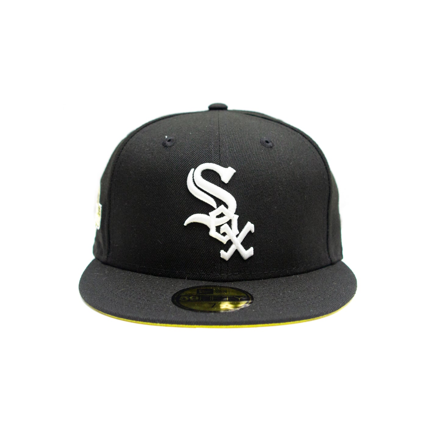 NEW ERA WHITE SOX COLLEGE CAP: BLACK/YELLOW
