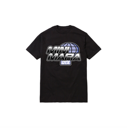 MINI MAFIA GLOBAL TODDLER TEE: BLACK