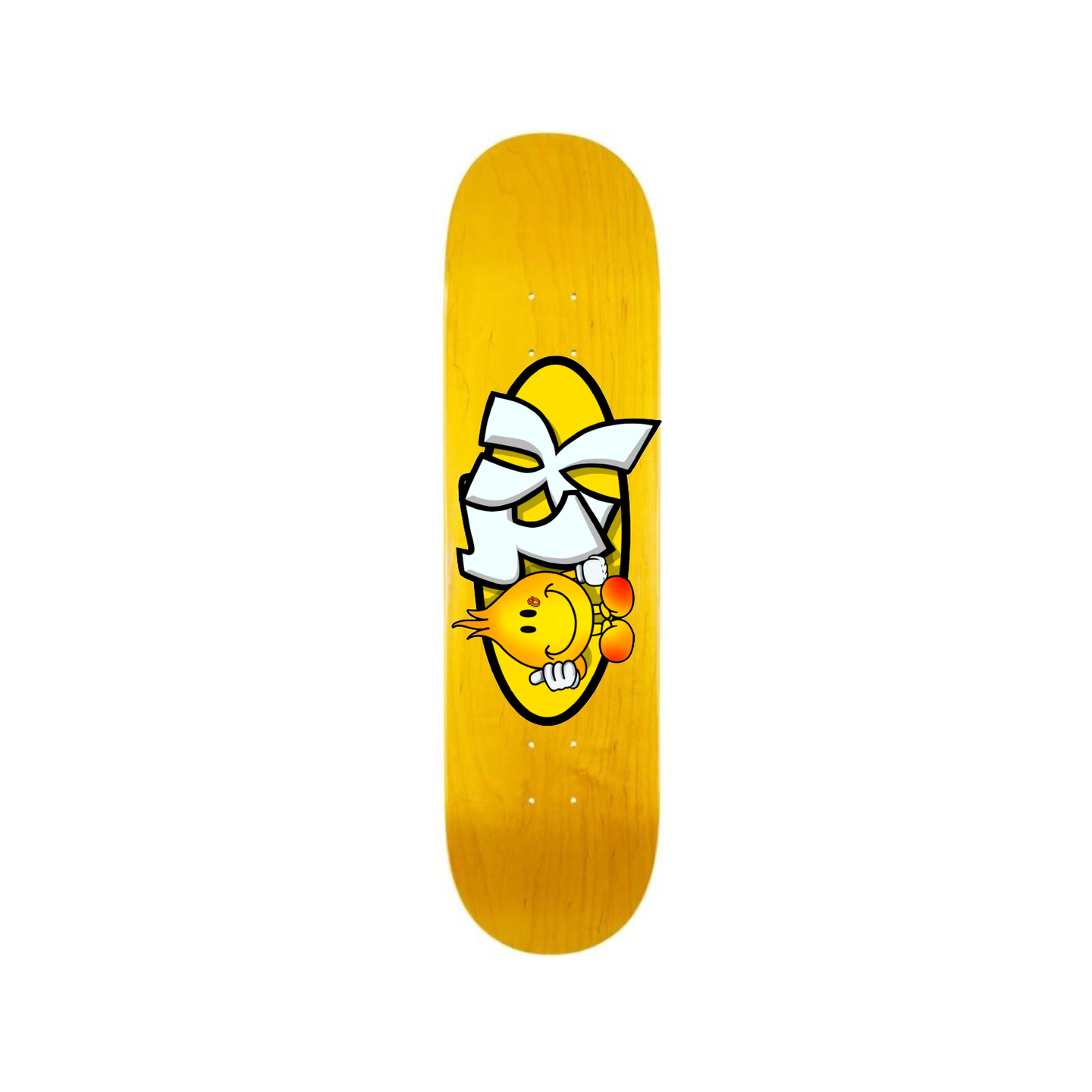 GEEZY INDUSTREETZ SKATEBOARD DECK: YELLOW