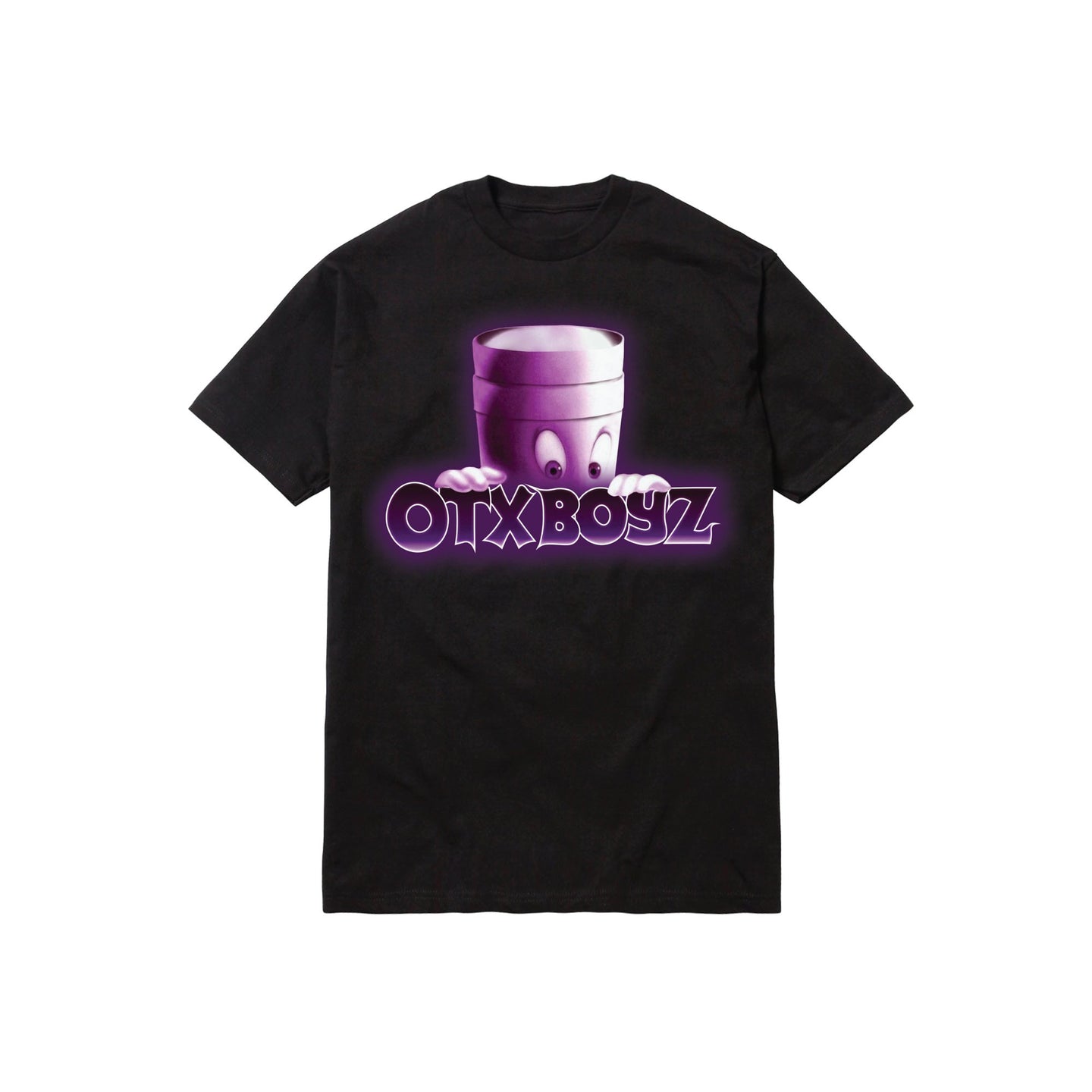 CASPER TEE: BLACK/PURPLE
